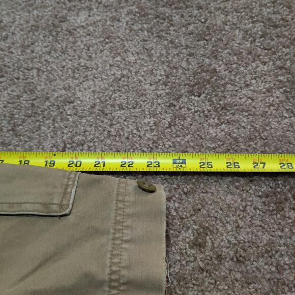 Vintage Abercrombie & Fitch Cargo Shorts Drawstring Mens Size 35 Khaki Tan - Picture 7 of 7